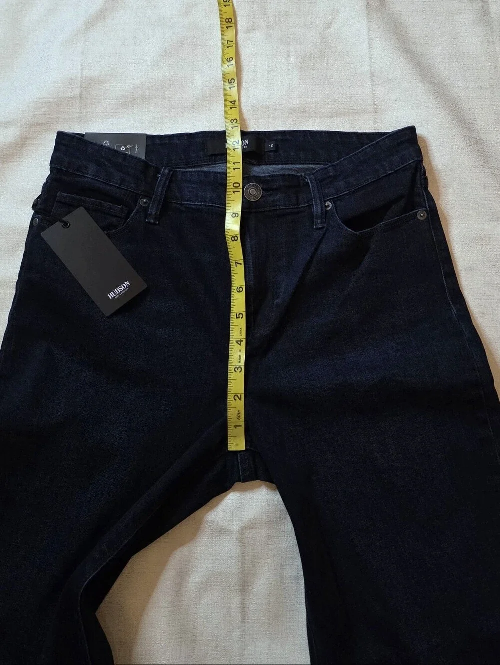 Hudson Jeans High Rise Straight Leg Dark Wash Stretch New With Tags  Size 10